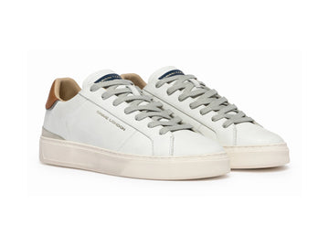 Crime London Sneaker Uomo Blade Bianca Caramel Brulee