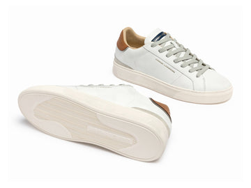 Crime London Sneaker Uomo Blade Bianca Caramel Brulee
