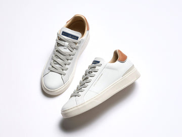 Crime London Sneaker Uomo Blade Bianca Caramel Brulee