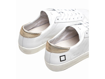 D.A.T.E. Scarpe Donna HILL Low Calf White Platinum