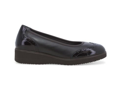 Melluso Décolleté Comfort Invernale Zeppa Tomaia Pelle Marrone R35108W-244464