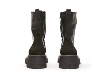 Felmini Winter Ankle Boots with Side Zip Leather Upper