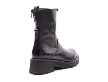 Felmini Winter Ankle Boots Side Zipper Leather Upper