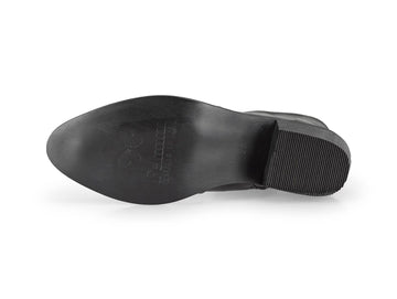 Felmini Women's Minimal Black Leather Ankle Boots F/W