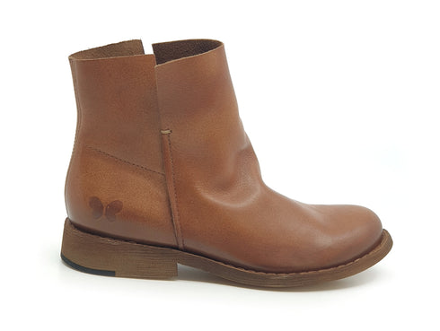 Felmini Stivaletti Stile Vintage e Comfort Pelle Lavado Tan Marrone E075