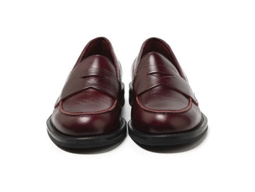 Women's Classic Leather Loafers in Burgundy by Frau