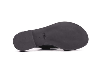 Frau Women's Flat Sandals Made in Italy in Leather with two Bands