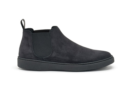 Frau Chelsea Boot Uomo "City" in Scamosciato Blu 19A6