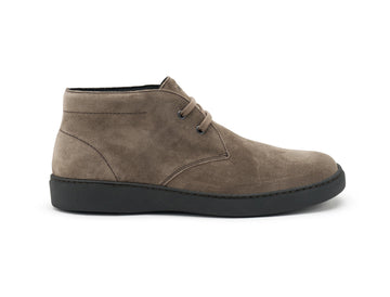 Frau Uomo Polacchino Comfort Classico Invernale Tomaia Camoscio Beige 19C5