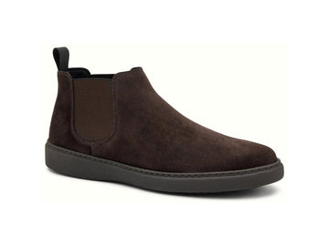 Frau Men's Chelsea Boots in Dark Brown Suede