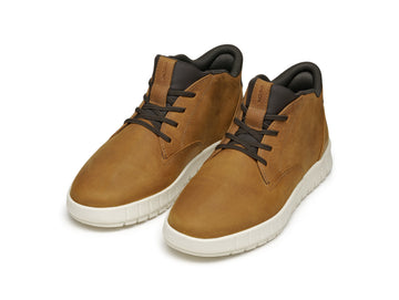Geox Polacchino Uomo Flextride Plus Fast In Pelle Marrone