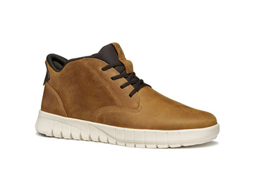 Geox Men's Flextride Plus Fast Brown Leather Ankle Boot