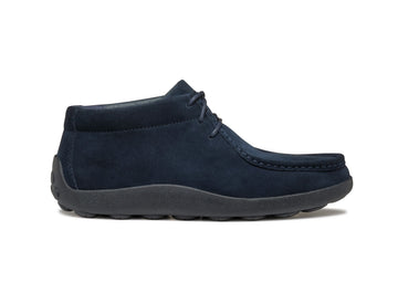 Geox Men's Spherica EC14 Ankle Boot in Navy Blue Suede