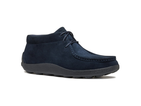 Geox Men's Spherica EC14 Ankle Boot in Navy Blue Suede