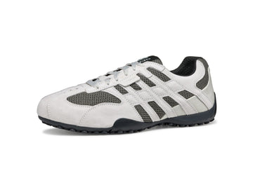 Geox Snake Men: The Iconic 2006 Sneaker in Off White/Dark Grey