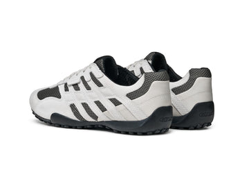 Geox Snake Men: The Iconic 2006 Sneaker in Off White/Dark Grey