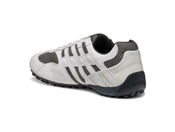 Geox Snake Men: The Iconic 2006 Sneaker in Off White/Dark Grey