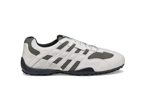 Geox Snake Uomo: L'Iconica Sneaker del 2006 in Off White/Dark Grey U55MNA
