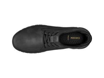 Geox Men's Flextride Plus Black Leather Ankle Boot