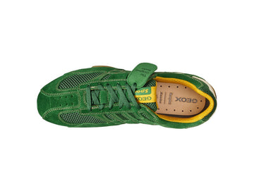 Geox Men's Snake Original Vintage Green Sneaker