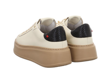 Gio+ Sneakers Made in Italy Swan Jewel Leather Upper