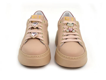 Gio+ Sneakers Made in Italy Jewel Bear Leather Upper