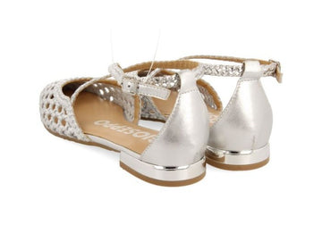 Gioseppo Leskovic Low Heel Ballerinas in Woven Leather