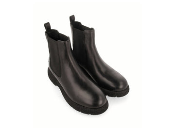 Gioseppo Women's Chelsea Boots in Black Sustainable Leather