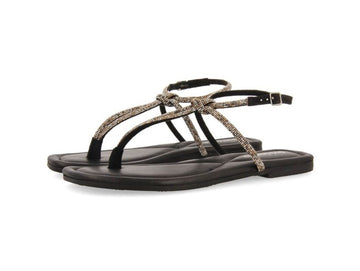 Gioseppo Sandals Burnt Flip Flops Microstrass Low Heel