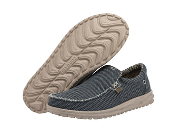 Hey Dude Mikka Braided Summer Shoes Deep Blue Slip On