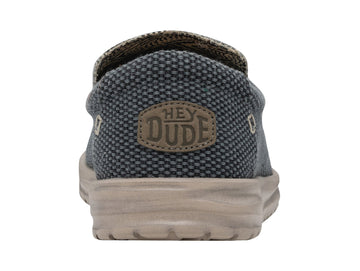 Hey Dude Mikka Braided Summer Shoes Deep Blue Slip On