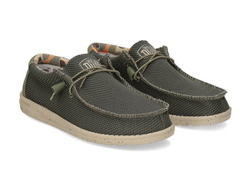 Hey Dude Men's Summer Shoes Wally Stitch Pine
