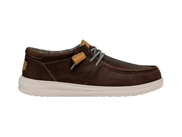 Hey Dude Scarpe Invernali Uomo Wally Grip Pelle Craft Grey Marrone 40175-030
