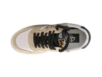 4B12 Sneakers Donna Hyper Animalier e Glitter Tomaia Pelle