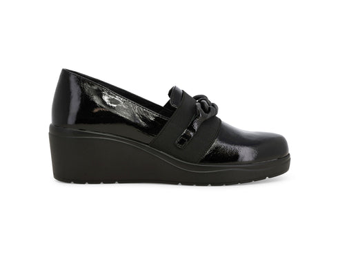 Melluso Slip-on Donna in Vernice con Zeppa e Catena Decorativa K53004Z-254041
