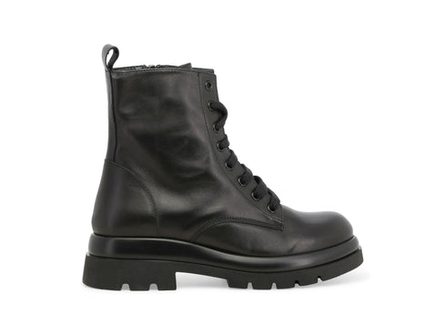 Melluso Anfibi Donna in Pelle Nera con Zip R45385Q-264676