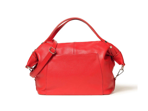 Melluso Borsa a Mano e Tracolla in Pelle Rossa BOR995-250554