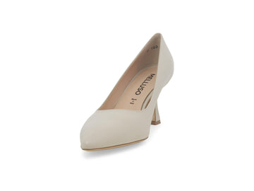 Melluso Décolleté Pelle Beige - Dettaglio punta D160Q-257236
