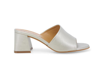 Melluso Ciabatta Donna con Tacco in Pelle Metallizzata N636Z-246003