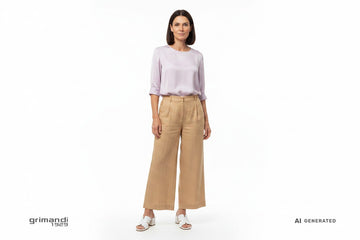 Outfit Lino Melluso K35136Q Mule Bianca - AI-Generated Model