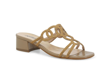 Melluso Elegant Summer Slippers with Microstrass Upper