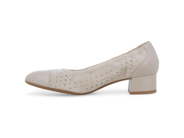Melluso Décolleté Pelle Beige - Dettaglio laterale N411Q-257131