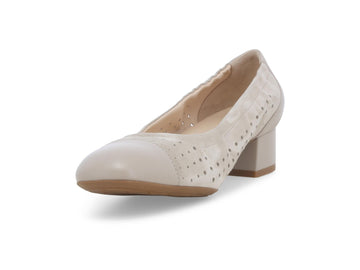 Melluso Décolleté Pelle Beige - Dettaglio punta N411Q-257131