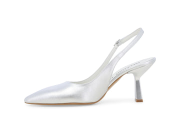 Melluso Décolleté Pelle Argento - Dettaglio laterale D192Q-255983