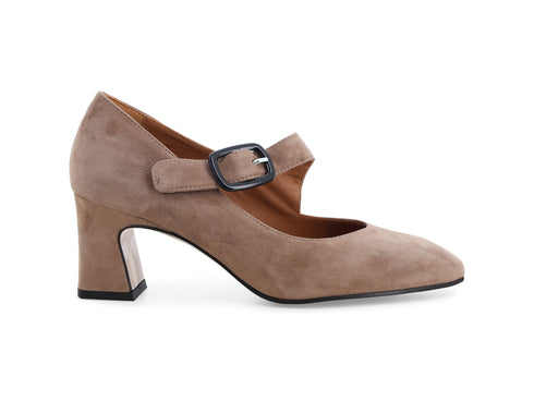 Melluso Décolleté Donna in Camoscio Beige con Cinturino X5228-262414