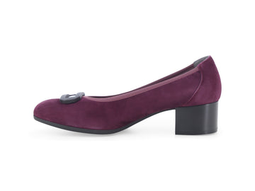 Melluso Décolleté Camoscio Bordeaux - Dettaglio laterale X5318Q-264938