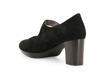 Melluso Décolleté Camoscio Nero - Dettaglio tacco D5153Q-264973