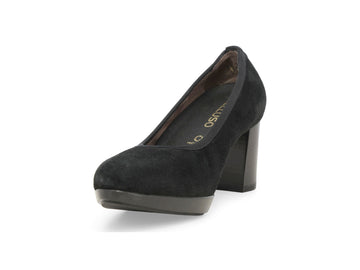 Melluso Décolleté Camoscio Nero - Dettaglio punta D5154Q-264960