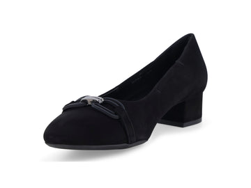 Melluso Décolleté Camoscio Nero - Dettaglio punta A267-262128