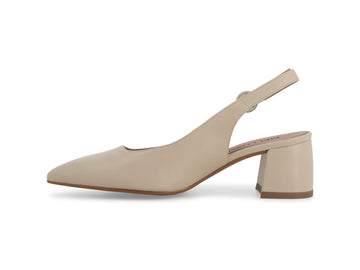 Melluso Décolleté Pelle Beige - Dettaglio laterale D179Q-257232